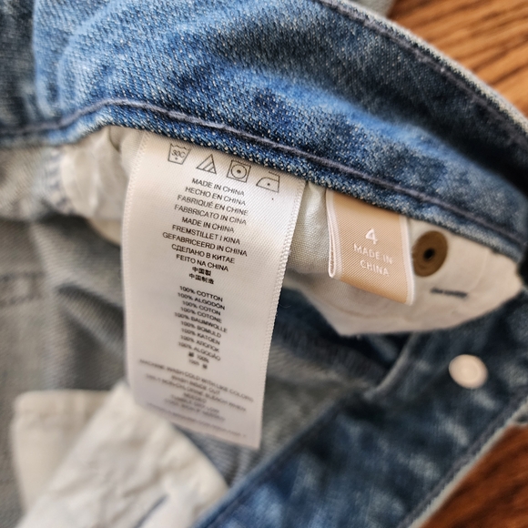 Michael Kors Denim Jean Blue Women's Size 4  Shorts Frayed Hem Cut Offs - Picture 8 of 11